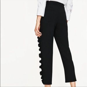 Zara Ruffle Ankle Trouser